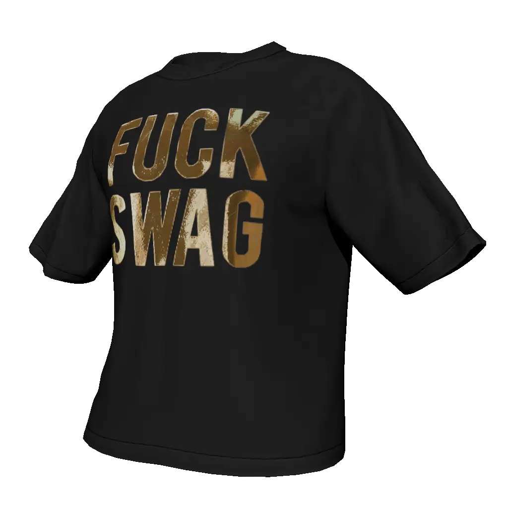 Футболка FUCK SWAG - Черно-желтый