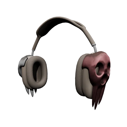 Airpods Max с Черепом - Белый