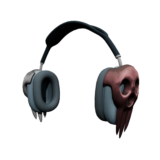 Airpods Max с Черепом - Синий