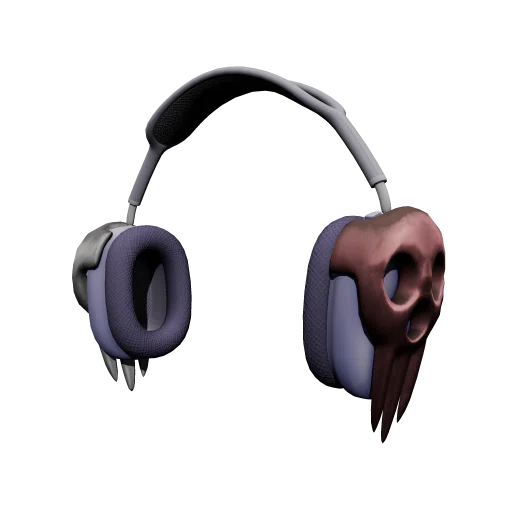 Airpods Max с Черепом - Фиолетовый