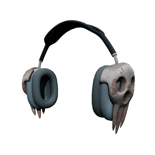 Airpods Max с Черепом - Синий