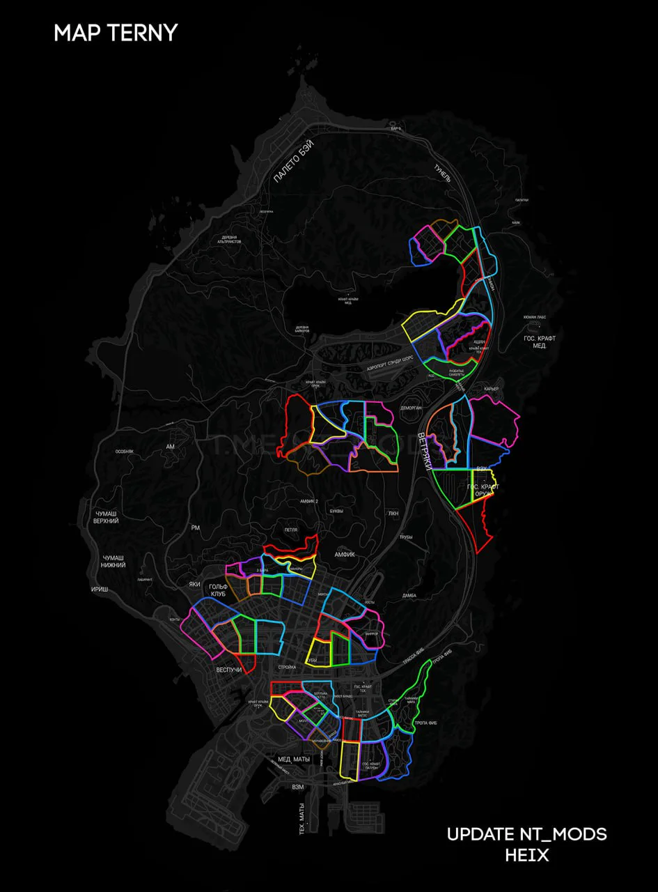 VECTOR MAP TERNY